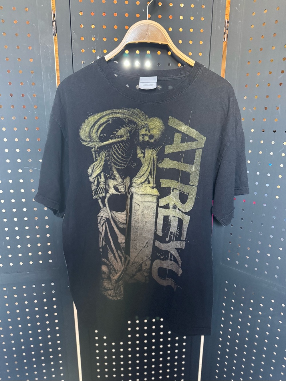 Atreyu Black Graphic Tee with Gold Print